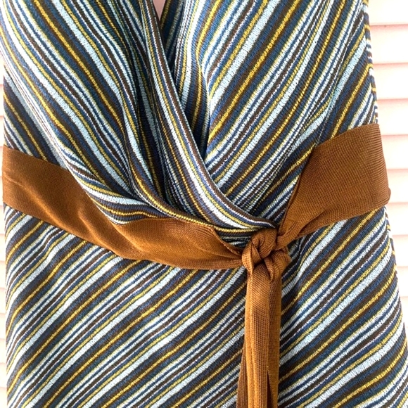 Kay Unger Stripped Halter Dress - Picture 4 of 8